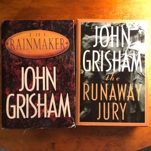 John Grisham hardcover books The Rainmaker & The Runaway Jury